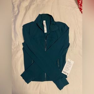 NWT Nulu Crop Define Jacket Size 10 Storm Teal
